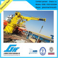 Lifting and luffing marine crane